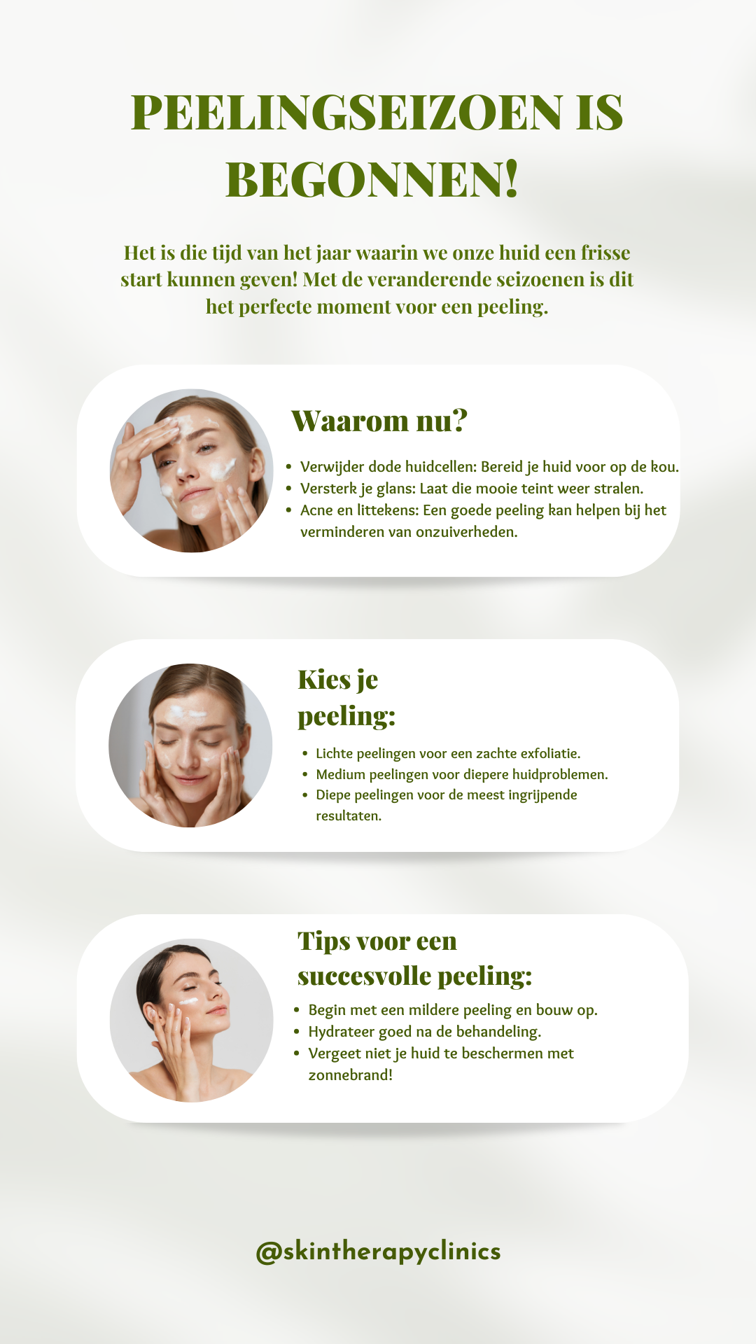 Peeling Acne Littekens SPF Zonnebrand 